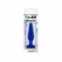 Скляна анальна пробка CRYSTAL TAPERED GLASS PLUG MEDIUM BLUE (T280616) 0