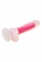 Фалоімітатор Dream Toys, що світиться RADIANT SOFT SILICONE GLOW IN THE DARK DILDO LARGE PINK (DT22048) 1