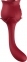 Вибратор двухсторонний с воздушной стимуляцией ROSE, красный (BS52061) 4