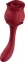 Вибратор двухсторонний с воздушной стимуляцией ROSE, красный (BS52061) 3