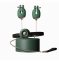 Зажимы для сосков с вибрацией Qingnan No.2 Vibrating Nipple Clamps Green (Q92000) 3
