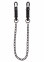 Зажимы на соски Heavy Duty Adjustable Clamps чёрные 52 см TABOOM (TB17282) 1