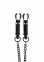 Зажимы на соски Heavy Duty Adjustable Clamps чёрные 52 см TABOOM (TB17282) 3