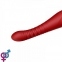 Вібромасажер з фрикціями та управлінням зі смартфона ZALO KING, Wine Red (ZL01802) 5
