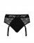 Кружевные трусы для страпона с подвязками для чулок Strap-On-Me DIVA HARNESS - XL (SO5095) 9
