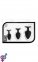 Набір анальних пробок LUXE BLING PLUGS TRAINING KIT WHITE GEMS (T330854) 0