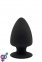 Термоактивная анальная пробка PREMIUM SILICONE PLUG M BLACK (DT21602) 1
