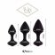 Набір силіконових анальних пробок FeelzToys - Bibi Butt Plug Set 3 pcs Black (SO5065) 5