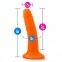 Фаллоимитатор NEO 6INCH DUAL DENSITY COCK NEON ORANGE (T331018) 0