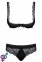 Комплект Obsessive MIAMOR SET S/M черная открыт,грудь (410666) 2