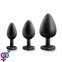 Набор анальных пробок LUXE BLING PLUGS TRAINING KIT WHITE GEMS (T330854) 5