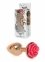 Анальная пробка с розовой розочкой Plug-Jewellery Red Gold PLUG ROSE- Pink (BS6400127) 0