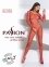 Бодистокинг Passion BS068 red, комбінезон, велика сітка, довгий рукав (PBS068R) 1