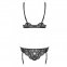 Боди Obsessive Laluna crotchless teddy black L/XL (410853) 2