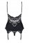 Корсет Obsessive 810-COR-1 corset & thong black S/M (410841) 1