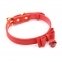 Ошийник червоний замшевий Bow and Bell RED (F61328) 1