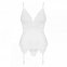 Корсет Obsessive 810-COR-2 corset & thong white S/M (410867) 0