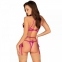 Комплект з напіввідкритим бюстом Obsessive Delishya Set S/M (410868) 0