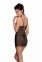 Сорочка з вирізами на грудях + стрінги LOVELIA CHEMISE black L/XL - Passion (SO4759) 0
