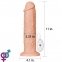Реалістичний вібратор Realistic Long Vibrating Dildo Flesh 11
