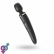 Вибромассажер Satisfyer Wand-er Woman (Black/Gold), водонепроницаемый, мощный, размер XXL (SO3456) 0