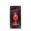 Анальная пробка Red Silicone Diamond, S (820152) 1