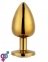 Анальная пробка Gold Metal Red, S (820168) 0