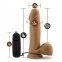 Вибромассажёр LOVERBOY SOCCER CHAMP 8INCH DILDO MOCHA (T330972) 3