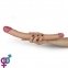 Двусторонний фаллоимитатор King Size Realistic Ladykiller Tapered Double Penetration 14