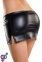 Міні-спідниця Glossy з матеріалу Wetlook, чорний, М (561100955013-M) 4