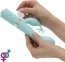 Роскошный вибратор PILLOW TALK - Kinky Teal с кристаллом Сваровски 5