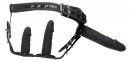 Страпон с тремя фаллоимитаторами XR Brands на трусиках, черный (XR44976) 5