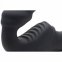 Жіночий вібрострапон Slim Rider Ribbed Vibrating Silicone Strapless Strap On, чорний (AF840) 2