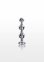 Анальная елка S . металлическая с камнем Diamond Star Beads ToyJoy (TJ10576) 0