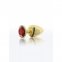 Анальний корок металевий золотистий L Butt Plug With Diamond Jewel Taboom (T17169) 1