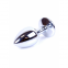 Анальная пробка с камнем Plug-Jewellery Silver PLUG- Green размер S (64-00011) 0