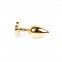 Анальная пробка с камнем в форме сердца Black Jewellery (BS64038) 1