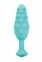Анальная пробка с вибрацией B-Vibe Texture Bump, рельефная,голубая (BV28247) 1