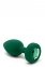 Анальна пробка з вібрацією та пультом B-Vibe - Vibrating Jewel Plug M/L Emerald (BV31665) 1