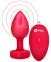 Анальна пробка з вібрацією та пультом керування B-Vibe Vibrating Heart Plug M/L Red (54015770000) 1