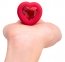 Анальна пробка з вібрацією та пультом керування B-Vibe Vibrating Heart Plug M/L Red (54015770000) 3