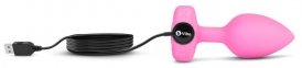 Анальная пробка с вибрацией и пультом управления B-Vibe Vibrating Heart Plug S/M Pink (54015690000) 2