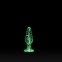 Анальная пробка стеклянная светящаяся NS Novelties FIREFLY GLASS TAPERED PLUG MEDIUM CLEAR (T280669) 0