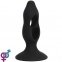 Стимулятор простати Silicone Butt Plug, Tension Exerciser Black (6603LK0203) 0