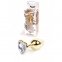 Анальна пробка S з фіолетовим каменем Boss of toys Jewellery (BS64039) 0