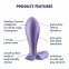 Анальная смарт-пробка с вибрацией Satisfyer Intensity Plug Purple (SO8626) 3