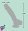 Фалоімітатор з мошонкою Medical Silicone Dildo, 24 см 3
