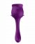 Подвійний вібратор з вакуумною стимуляцією Stymulator- ROSE S-E05 purple (52-00061-1) 0