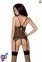 Корсет з пажами MELANIA CORSET black XXL/XXXL - Passion, трусики, напівпрозорий (EL16309) 0