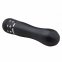 Вібратор Love Diamond Vibrator чорний, оздоблений стразами, 11.4 см. (ET089BLK) 0